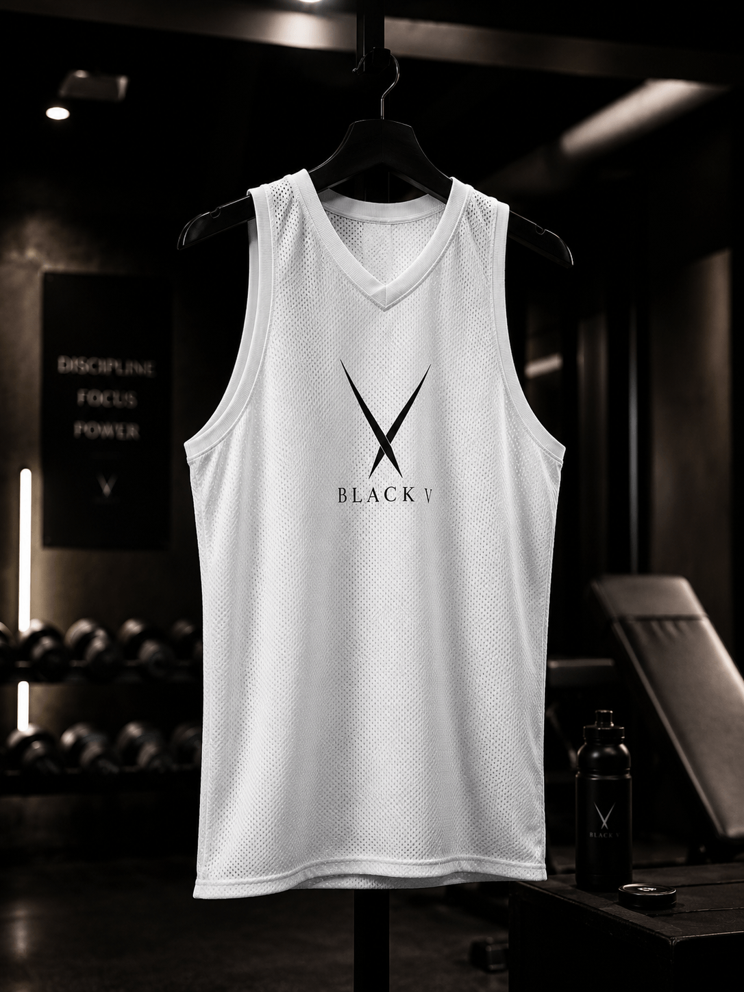 BLACK V Deluxe Basketball Jersey